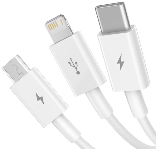 Kabel USB cable 3in1 Baseus Superior Series, USB to micro USB / USB-C / Lightnin