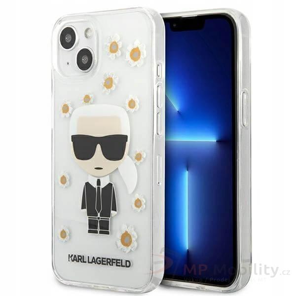 Karl Lagerfeld Ikonik Flower Kryt iPhone 13 mini čirý