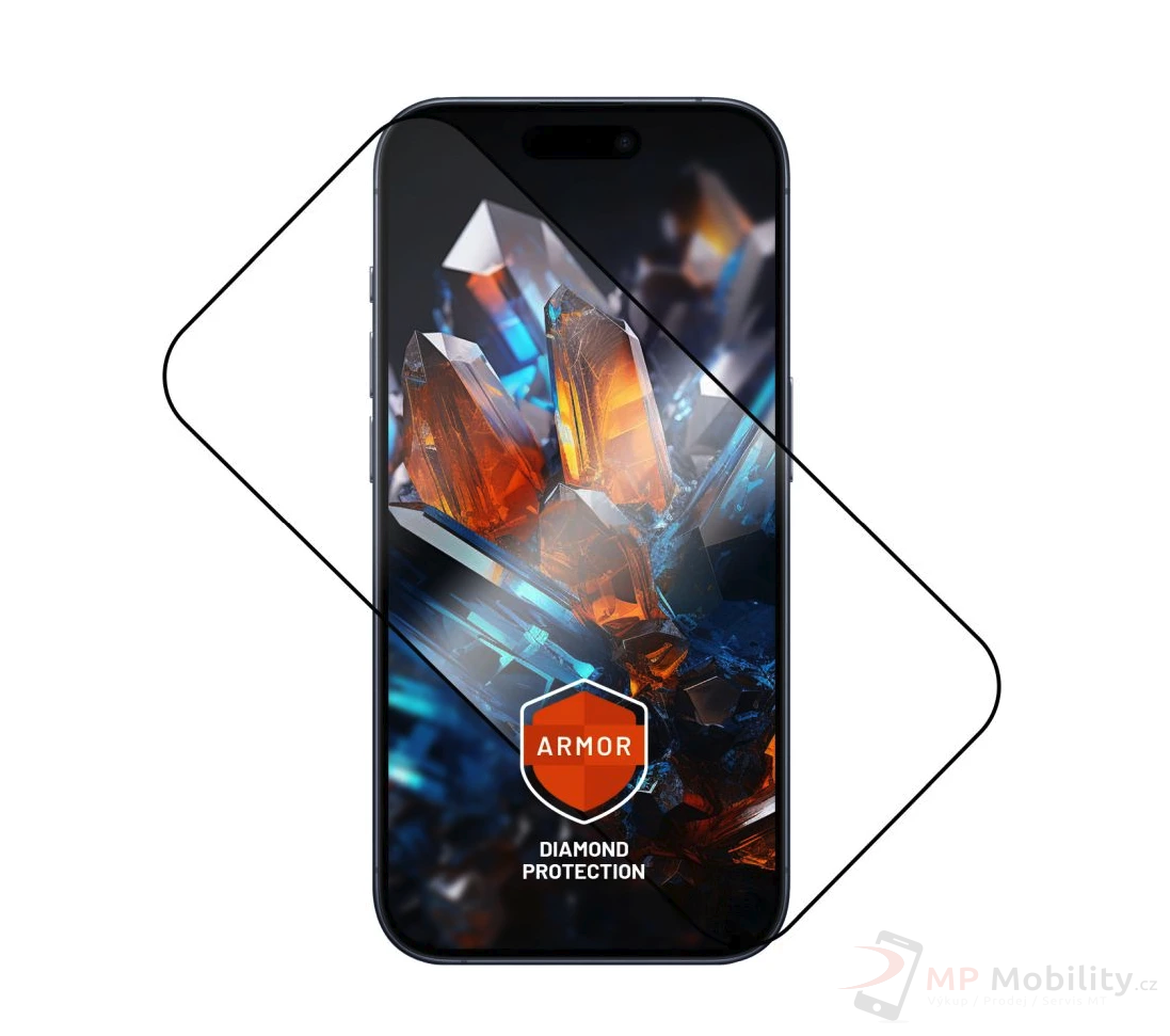 FIXED Armor 2,5D sklo s Anti-dust a AR vrstvou Apple iPhone 17 Pro Max černé